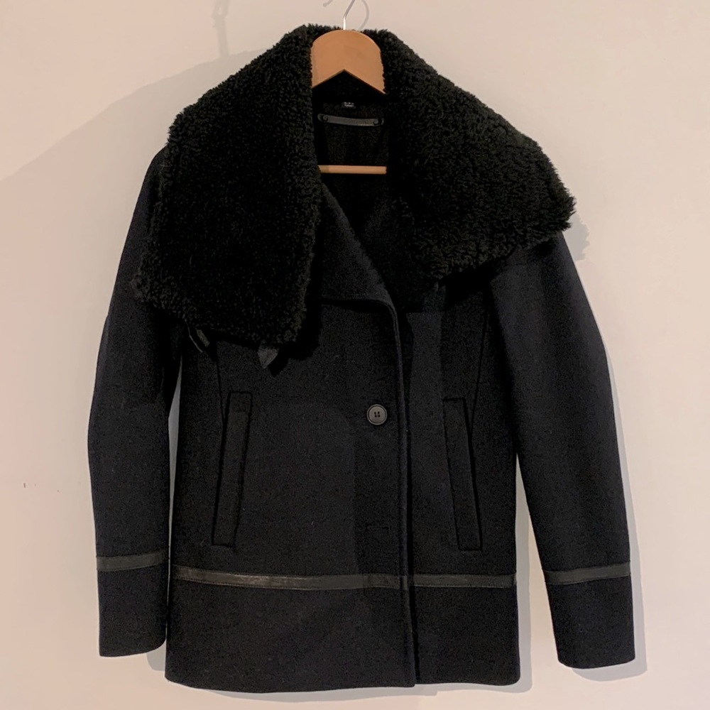 All Saints Okito Pea Coat - US Size: 4